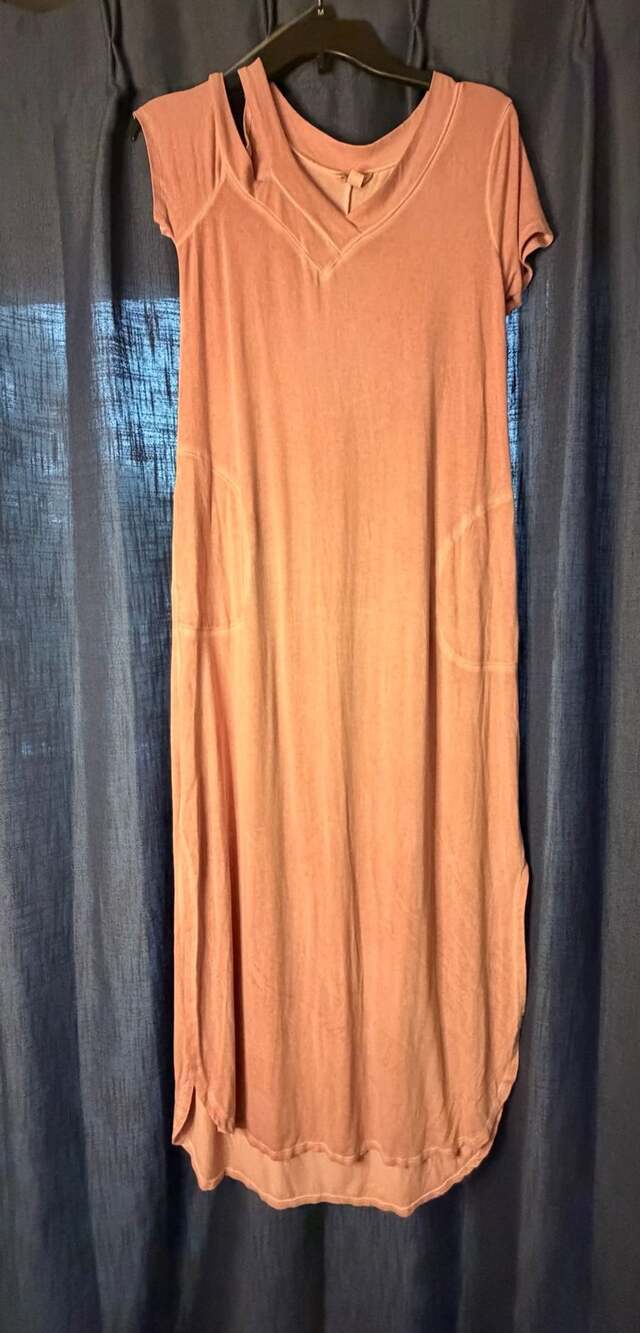 Cato Est 1948 Pink Short Sleeve Maxi Dress Size S